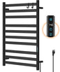 Heated Towel Rack for Bathroom, Hot Towel Warmer Rack Large 10 Bar Electric Hot by AQUATREND