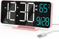 KOSUMOSU Clock for Bedroom, 6.7in Digital Alarm Clock, Auto Dimming, Room by KOSUMOSUTECHNOLOGY