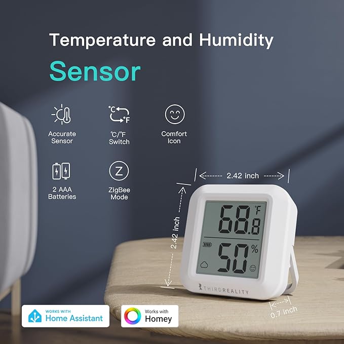 THIRDREALITY Zigbee Smart Garage Door Tilt Sensor, Adjustable Sensitivity Levels - Image 2
