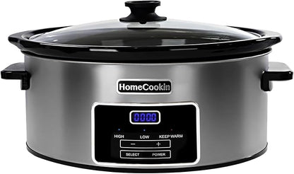 HOMECOOKIN 6-Quart Digital Programmable Slow Cooker by HOMECOOKIN