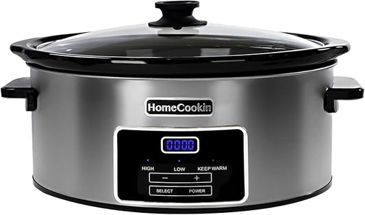 8-Quart Digital Programmable Slow Cooker by HOMECOOKIN