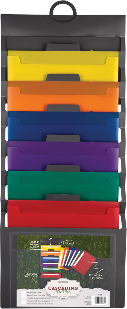 Samsill Cascading Wall File Organizer, Classrom Organization and Storage by Samsill