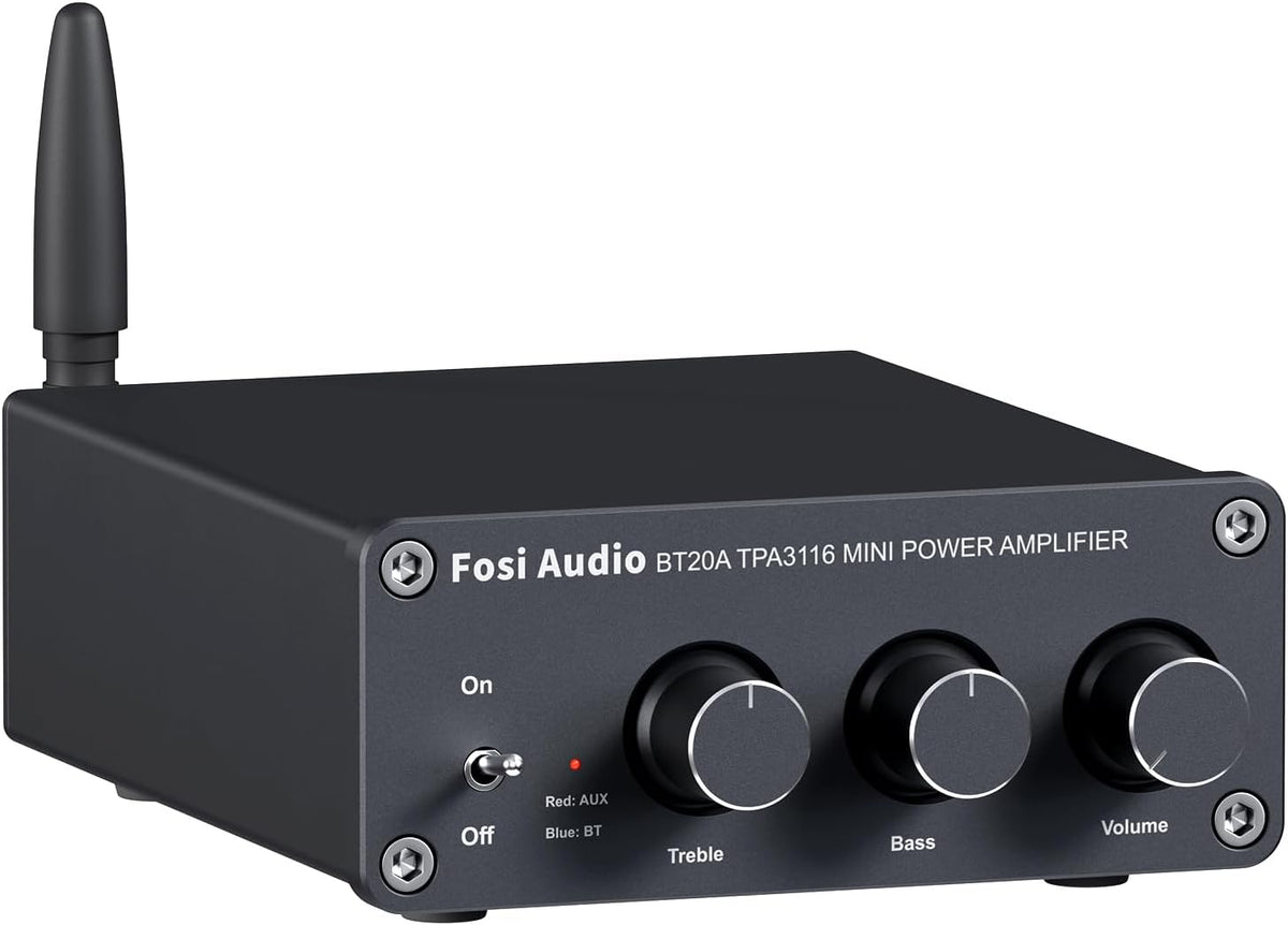 Fosi Audio BT20A Bluetooth Stereo Amplifier, 2 Channel Home Audio Component A...