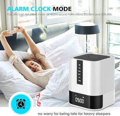Hetyre Night Light Bluetooth Speaker, 5 in 1 Touch Control Bedside Lamp - Image 5