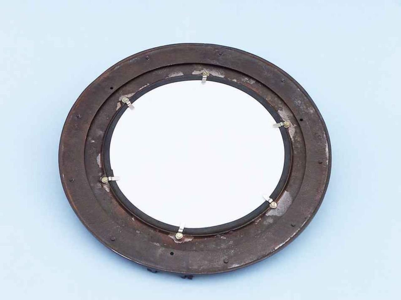 Hampton Nautical Deluxe Class Antique Copper Porthole Mirror, 17"