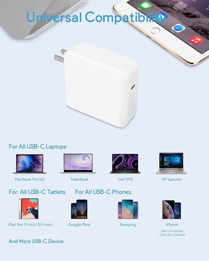 Mac Book Pro Charger, 70W USB C Charger Power Adapter - Image 2