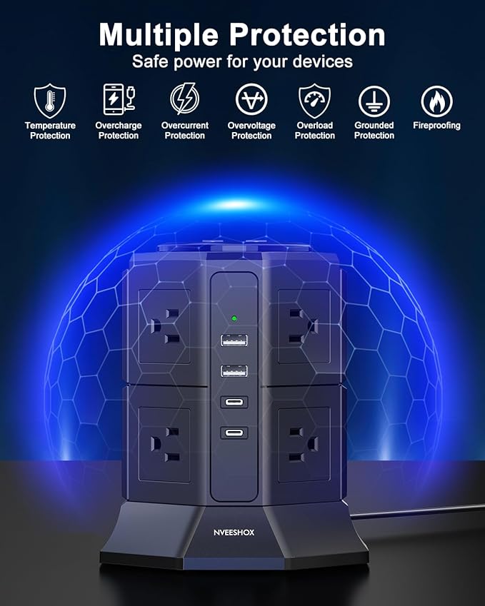 Surge Protector Power Strip - Image 7