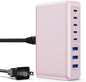 USB C Charger 300W USB C Charger Block 8-Ports GaN IV Fast Charging Station by APHUWJ