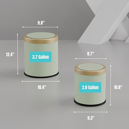 URALFA 3.7 Gallon Automatic Motion Sensor Bathroom Trash Can - Image 6