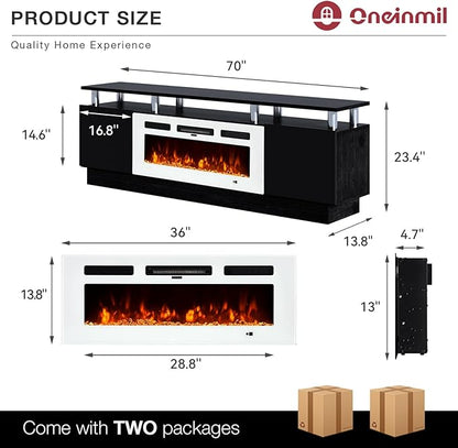 oneinmil Fireplace TV Stand - Image 5