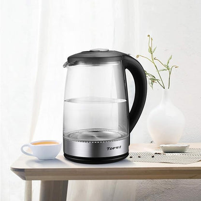 TOPWIT Electric Kettle Glass Hot Water Kettle, 2.0L Water Warmer, BPA-Free - Image 7