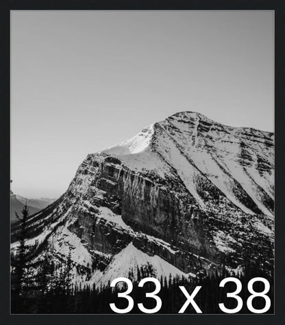 Frame It Easy 33 x 38 Black Wood Frame by FrameItEasy
