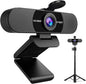 EMEET C960 Webcam with Tripod, 1080P Webcam with Microphone, Adjustable Height by EMEET