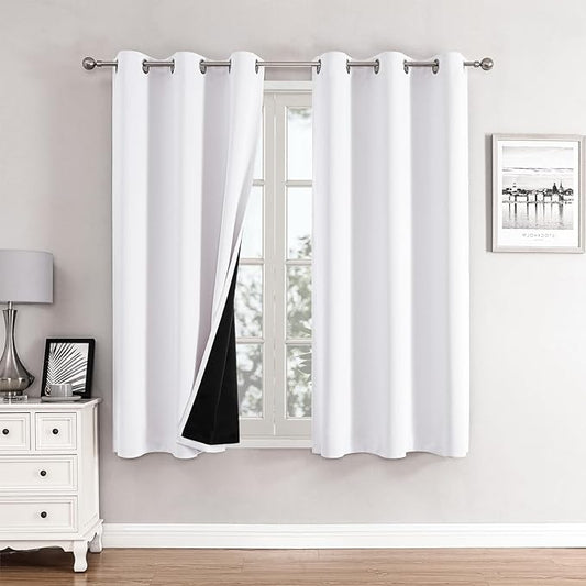 ChrisDowa 100% Blackout Curtains 63 inch Long by ChrisDowa