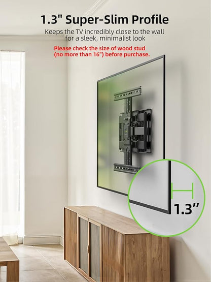USX MOUNT Ultra Slim TV Wall Mount 37-75 Inch TVs Mount - Image 6
