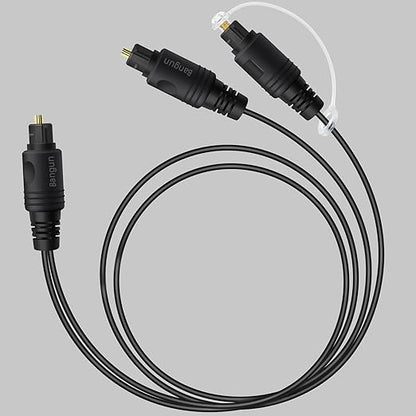 Bangun 1x2 Digital Audio Splitter Cable, Toslink Digital Fiber Optic Audio by Bangun