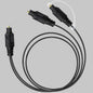 Bangun 1x2 Digital Audio Splitter Cable, Toslink Digital Fiber Optic Audio by Bangun