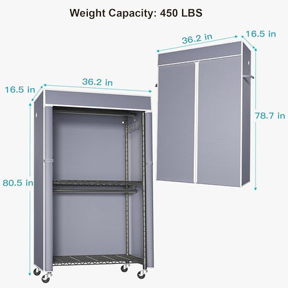 FUTASSI Black Clothing Rack - Image 5