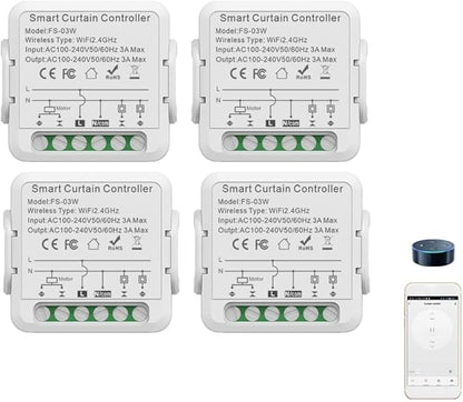 FTVOGUE Smart Curtain Controller Zigbee Switch, Voice Control, Shared Devices by FTVOGUE