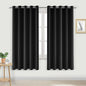 DWCN Black Blackout Curtains for Bedroom, Room Darkening Thermal Light Blocking by DWCN