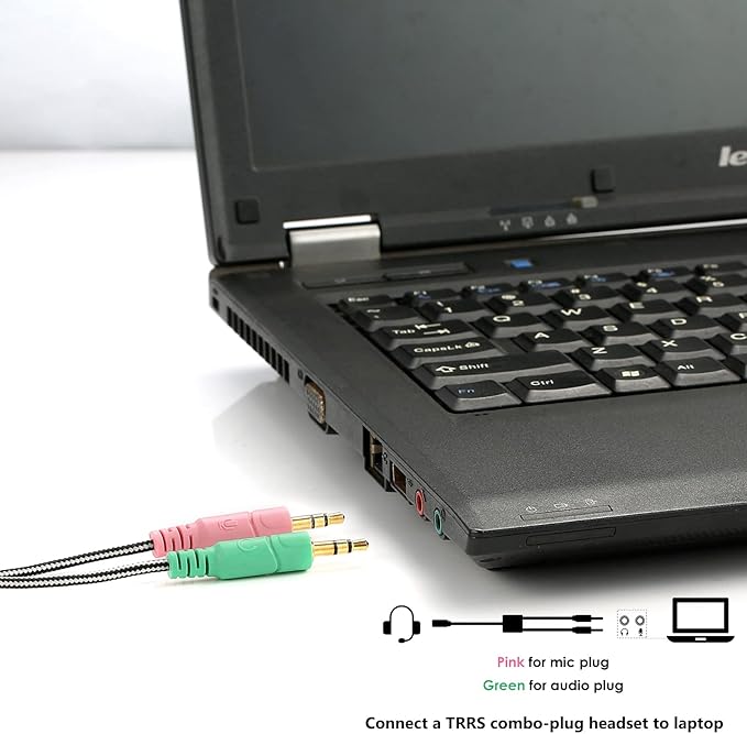 MillSO Headphone Splitter for Computer CTIA 3.5mm TRRS Female to Dual TRS Male - Image 3