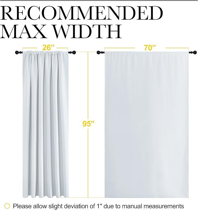 NICETOWN Bedroom Window Curtain Panels - Image 7