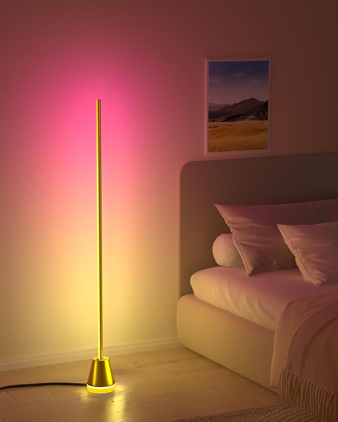 Keepsmile Smart RGB LED Corner Floor Lamp, 172 LEDs Bright Standing Lamps - Image 6