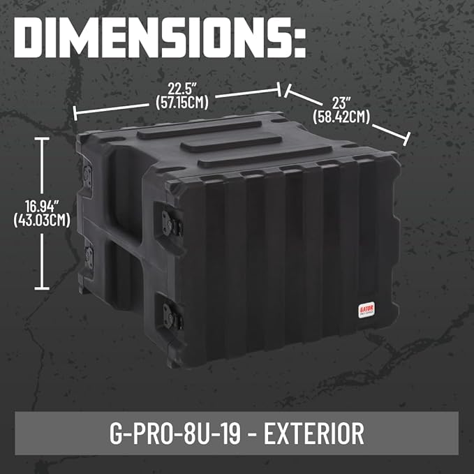 Gator Cases Pro Series 8U Rack Case - Image 7