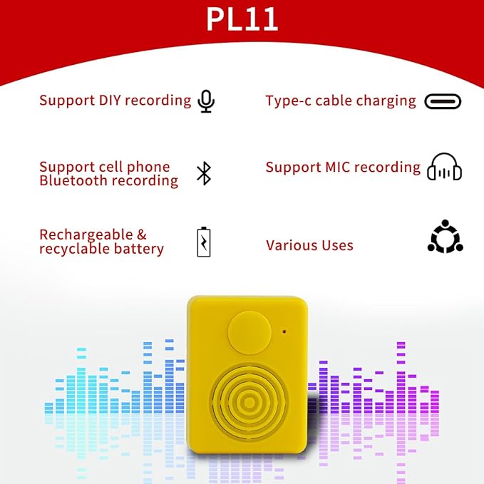 16MB Voice Recorder Box with Speaker, Support Bluetooth & MIC Recording Audio - Image 8