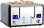 CUSIMAX 4 Slice Toaster, Ultra-Clear LED Display & Extra Wide Slots, Stainless by CUSIMAX