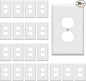 ENERLITES Jumbo Duplex Receptacle Outlet Wall Plate, Large Electrical Outlet by Enerlites