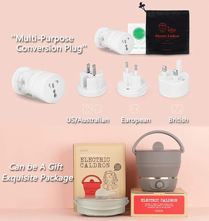 Drizzle Foldable Electric Cooker Travel Hot Pot - Image 4