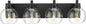 METWET Bathroom Light Fixtures, 4 Light Matte Black Vanity Light, 26 Inch by Metwet