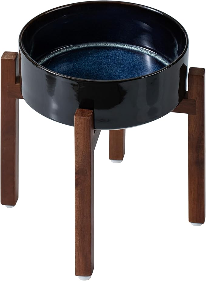 Ceramic 8.2inch Raised Dog Bowl Set, Elevated by Havniva
