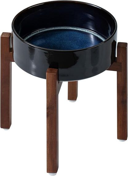 Ceramic 8.2inch Raised Dog Bowl Set, Elevated by Havniva