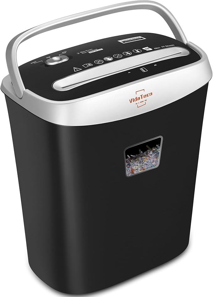Paper Shredder for Home Office Heavy Duty by VidaTeco