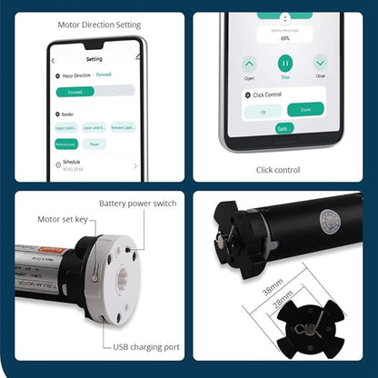 Blindsmart Rechargeable Tuya Zigbee Roller Blinds Motor - Image 9