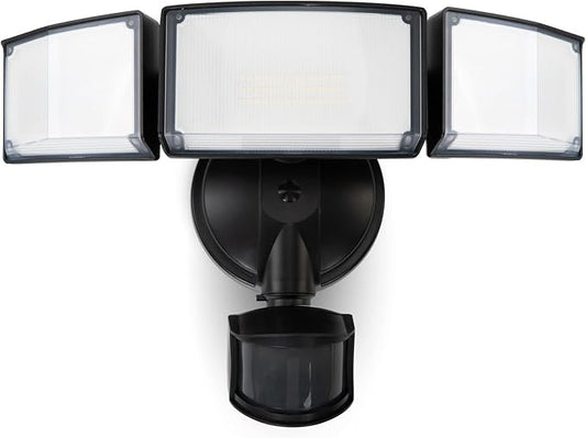 LUTEC 72W 7500LM LED Security Lights Motion Sensor Light Outdoor, 5000K Daylight by LUTEC
