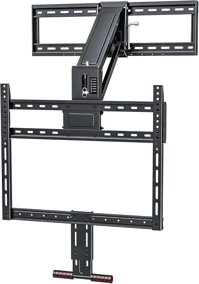 Pull Down TV Mount for Fireplace, Height Adjustable for Most 43-80 Inch TVs by Unknown