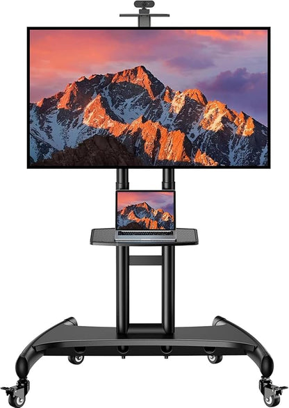 PERLESMITH Rolling TV Stand by PERLESMITH