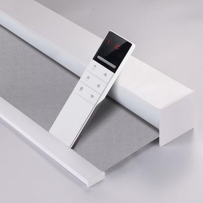 ZSHINE Motorized Blackout Roller Blinds Customize Width Remote Control Wireless by ZSHINEHome