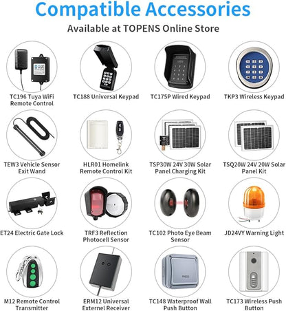 TOPENS A3S Automatic Solar Gate Opener - Image 8