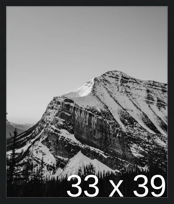 Frame It Easy 33 x 39 Black Wood Frame by FrameItEasy