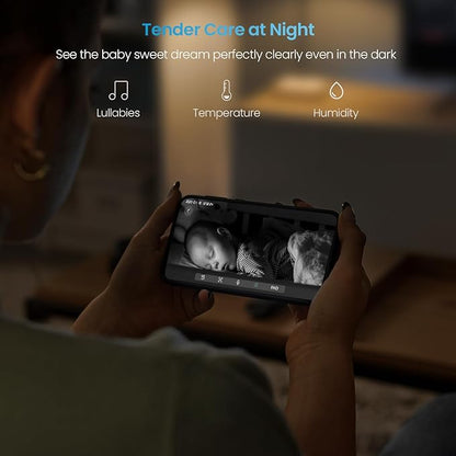ieGeek 1080P Baby Monitor with 2 Cameras | 4.3" Split-View - Image 6