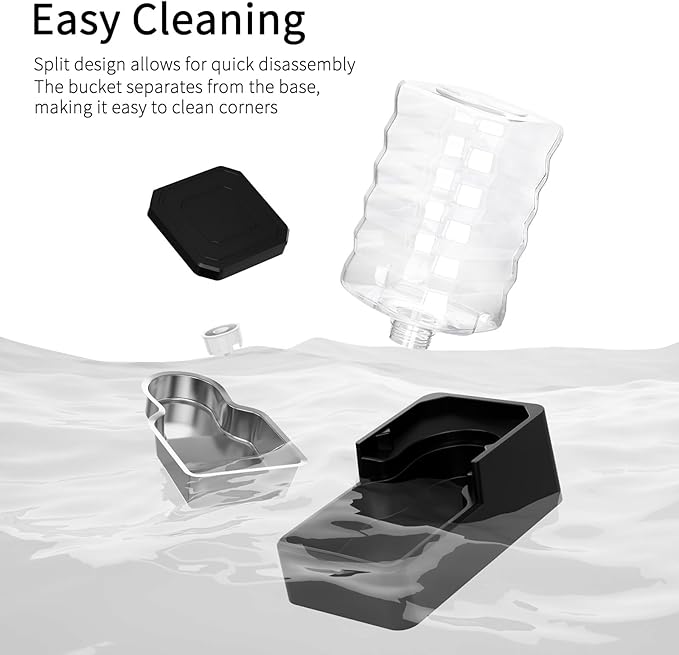 RIZZARI Stainless Steel Pet Water Feeder: 9L Large Gravity Waterer - Image 3
