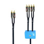 2ft Sound Channel swicher 2 Male to 4 Male RCA Switch Selector 2 Input 1 Output by Arklove