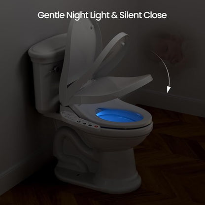 R&T V2601 Electric Bidet Seat For Elongated Toilet, Smart Toilet Seat - Image 7