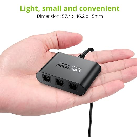 LiNKFOR Optical Cable Splitter 1x3 SPDIF Toslink - Image 6