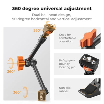 K&F CONCEPT 11" Magic Arm Clamp Kit - Image 3