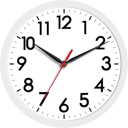 AKCISOT Wall Clock, Modern Small Wall Clocks Battery Operated 8 Inch, Silent by Akcisot